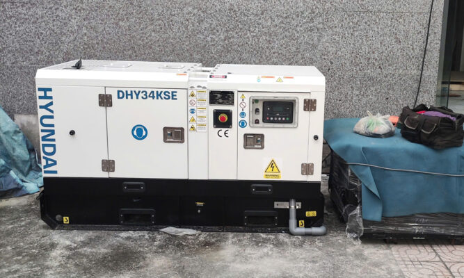 Máy phát điện 30kva Hyundai DHY34KSE cho lễ hội