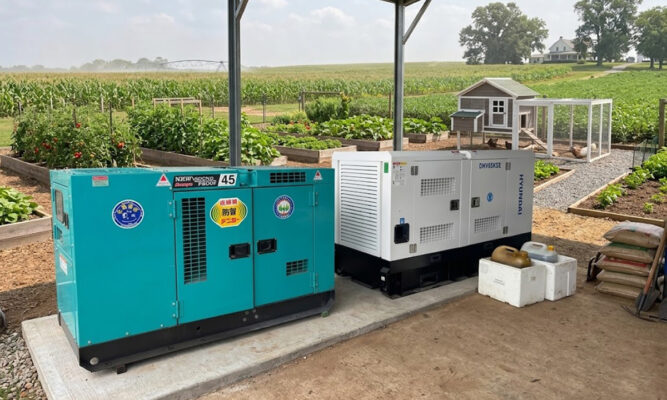 Máy phát điện chạy dầu cho trang trại